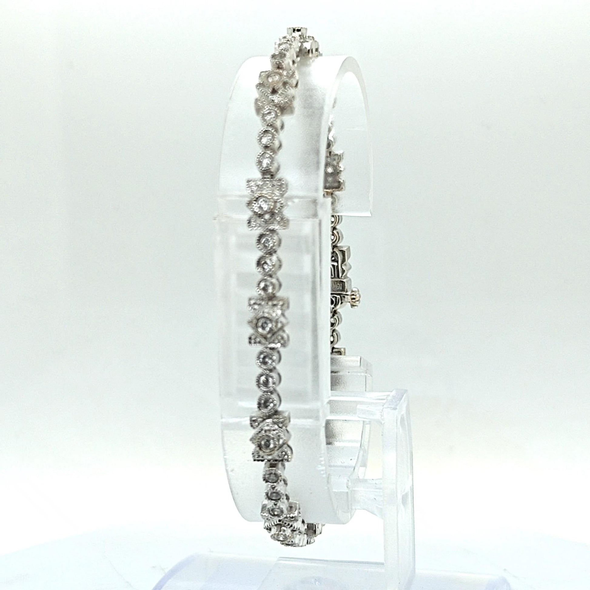 DIAMOND BRACELET 0.85CT WHITE GOLD
