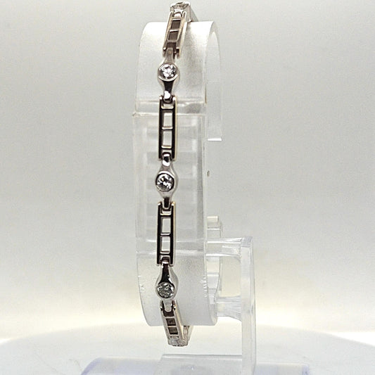 DIAMOND BRACELET 1.25CT WHITE GOLD