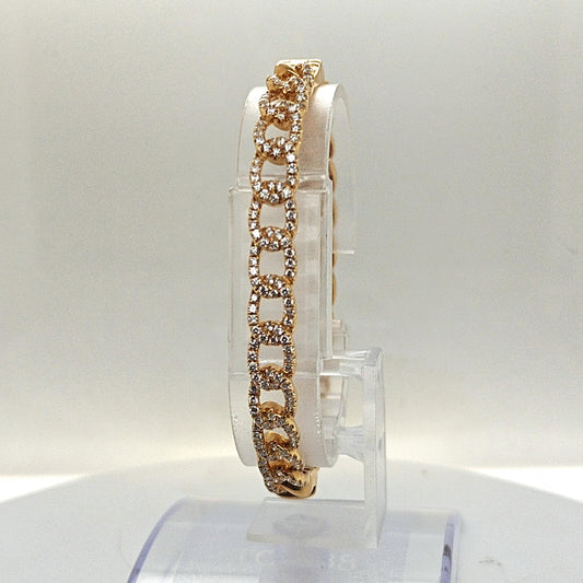 DIAMOND BANGLE BRACELET 1.73CT YELLOW GOLD