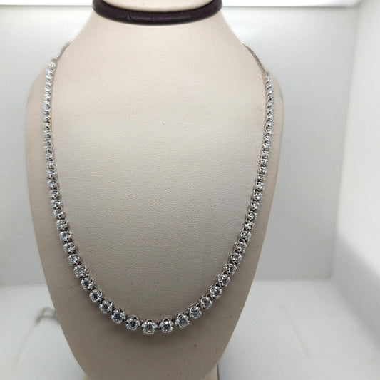 DIAMOND NECKLACE ADJUSTABLE 2.1CT WHITE GOLD