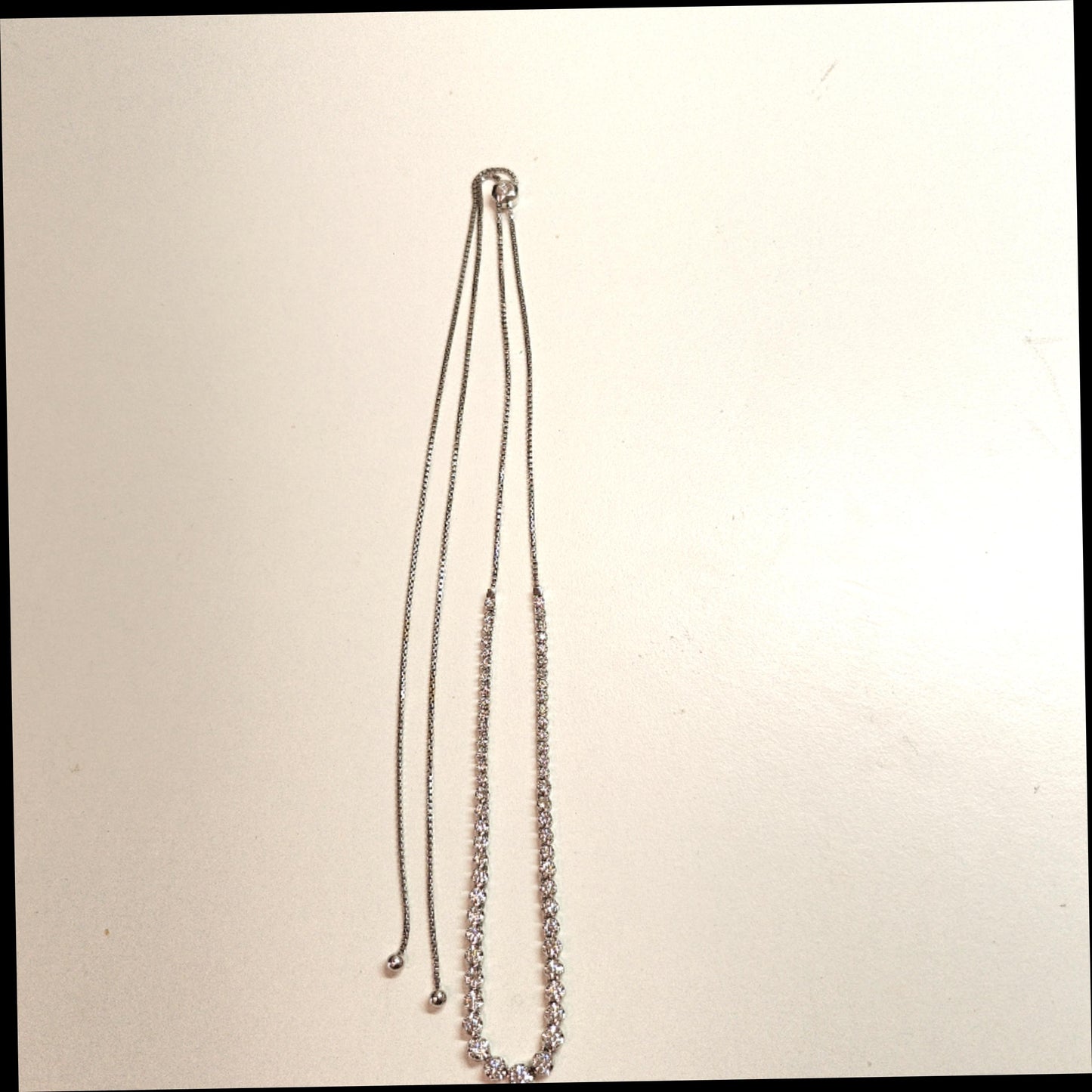 DIAMOND NECKLACE ADJUSTABLE 2.1CT WHITE GOLD