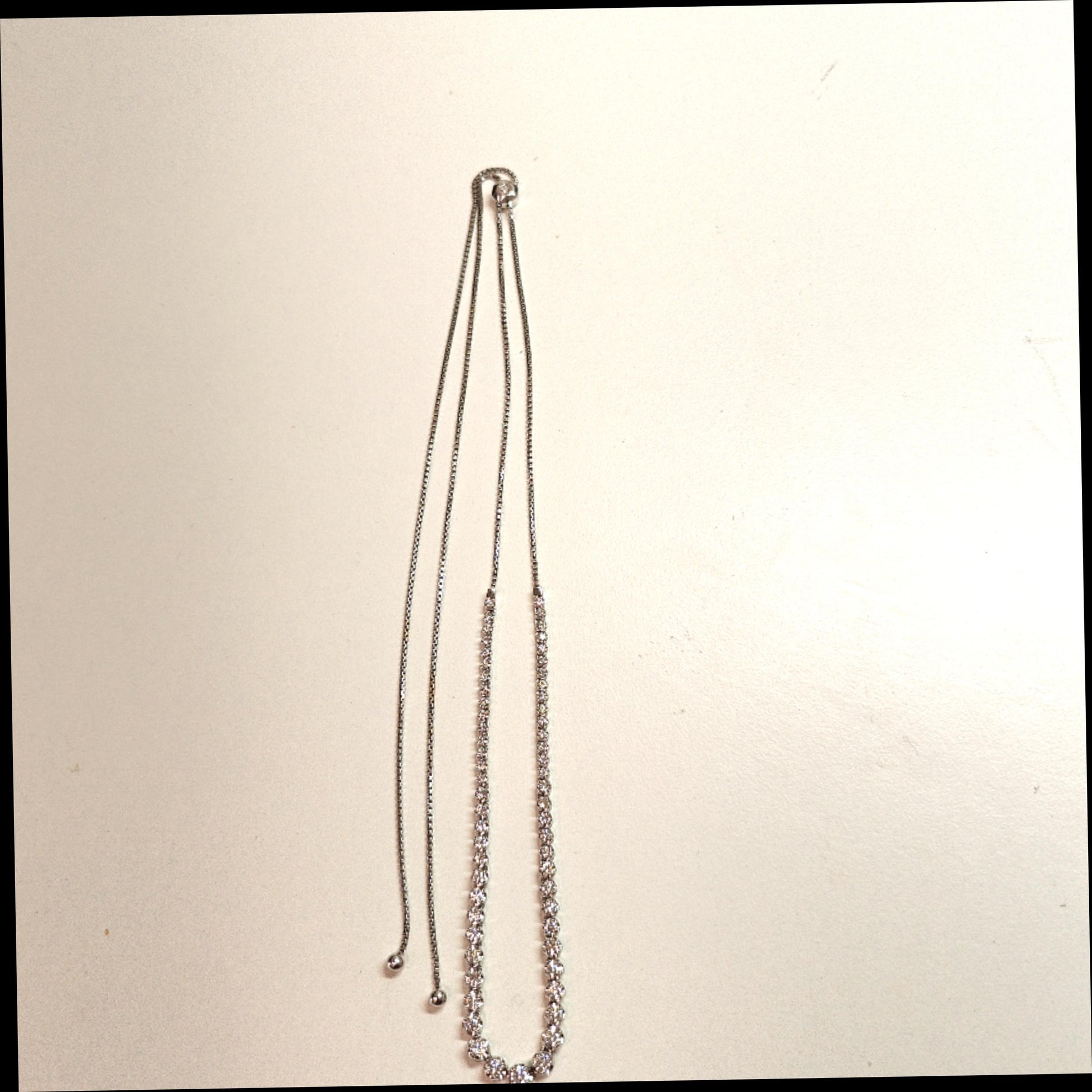 DIAMOND NECKLACE ADJUSTABLE 2.1CT WHITE GOLD