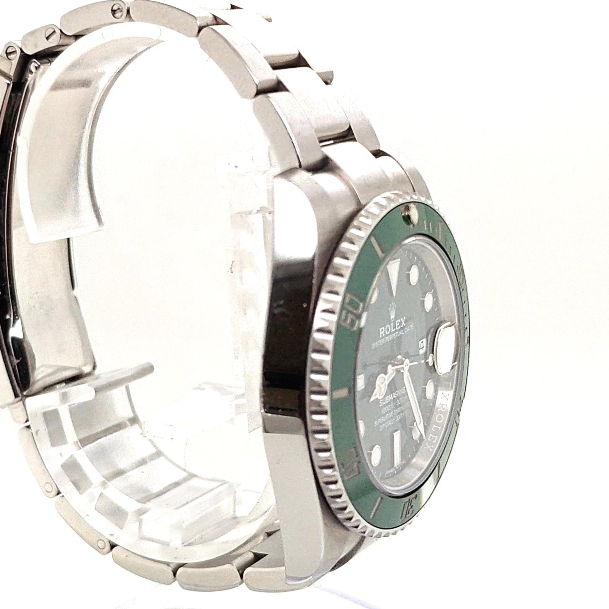 ROLEX SUBMARINER STEEL GREEN HULK WATCH