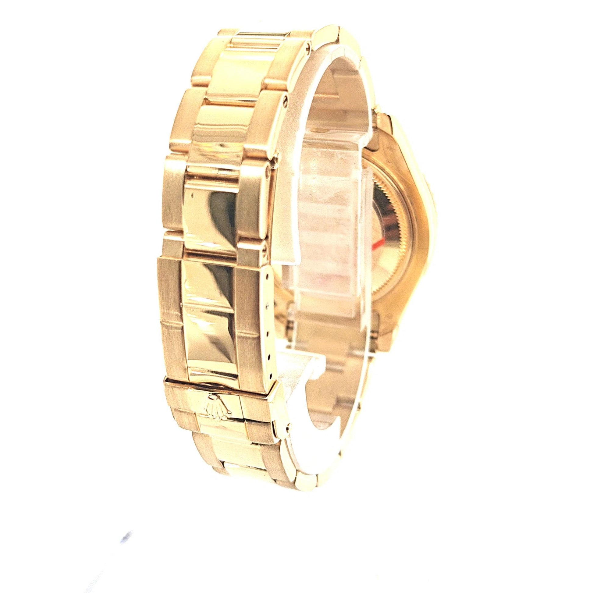 ROLEX YACHTMASTER 35MM BLUE DIAL YELLOW GOLD