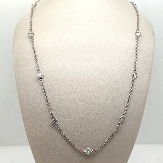 DIAMONDS BY THE YARD NECKLACE 1.65CT WHITE GOLD