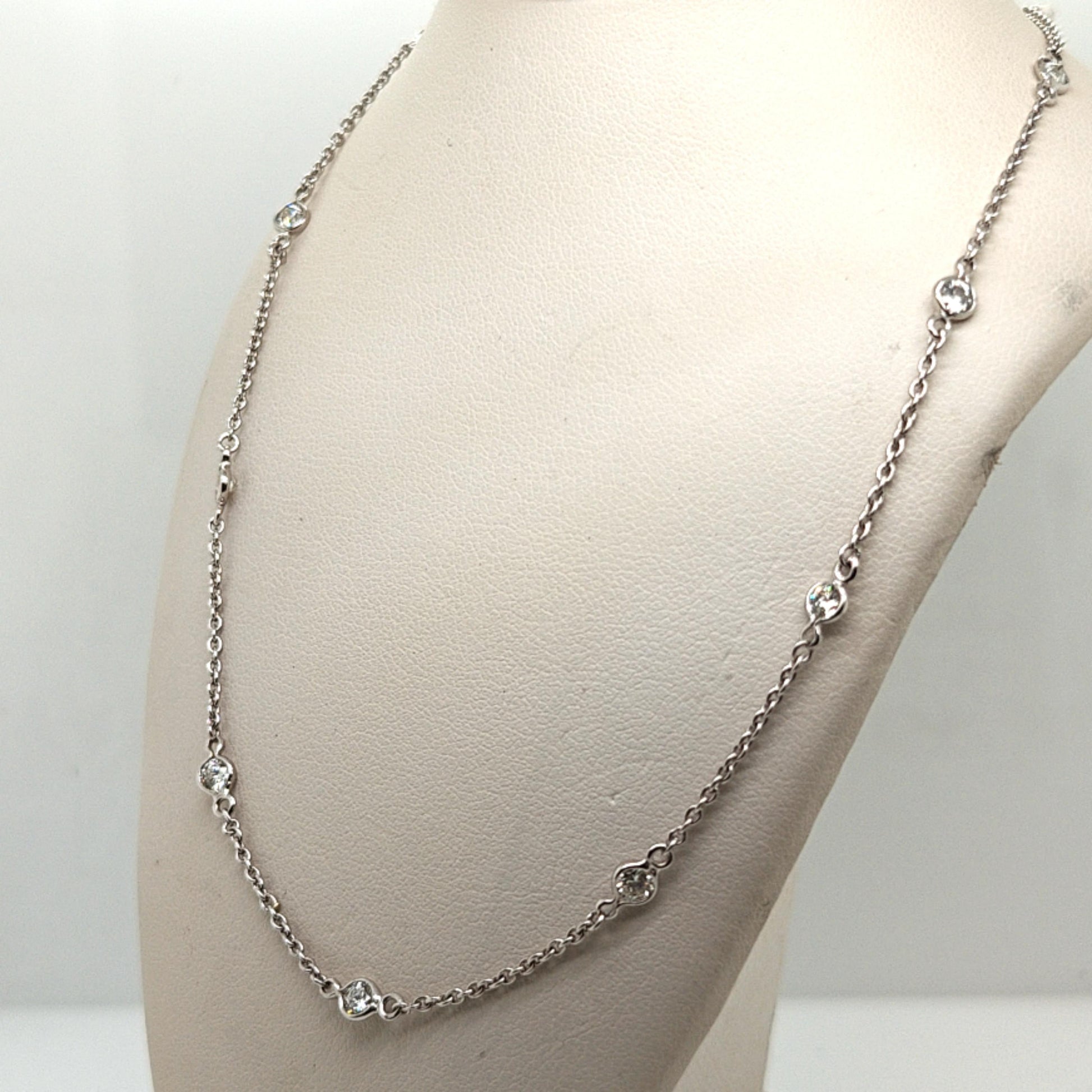 DIAMONDS BY THE YARD NECKLACE 1.65CT WHITE GOLD