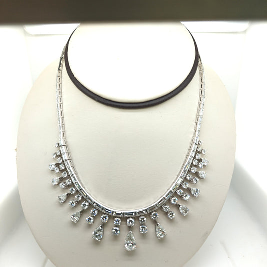 DIAMOND 25.35CT ESTATE NECKLACE IN PLATINUM