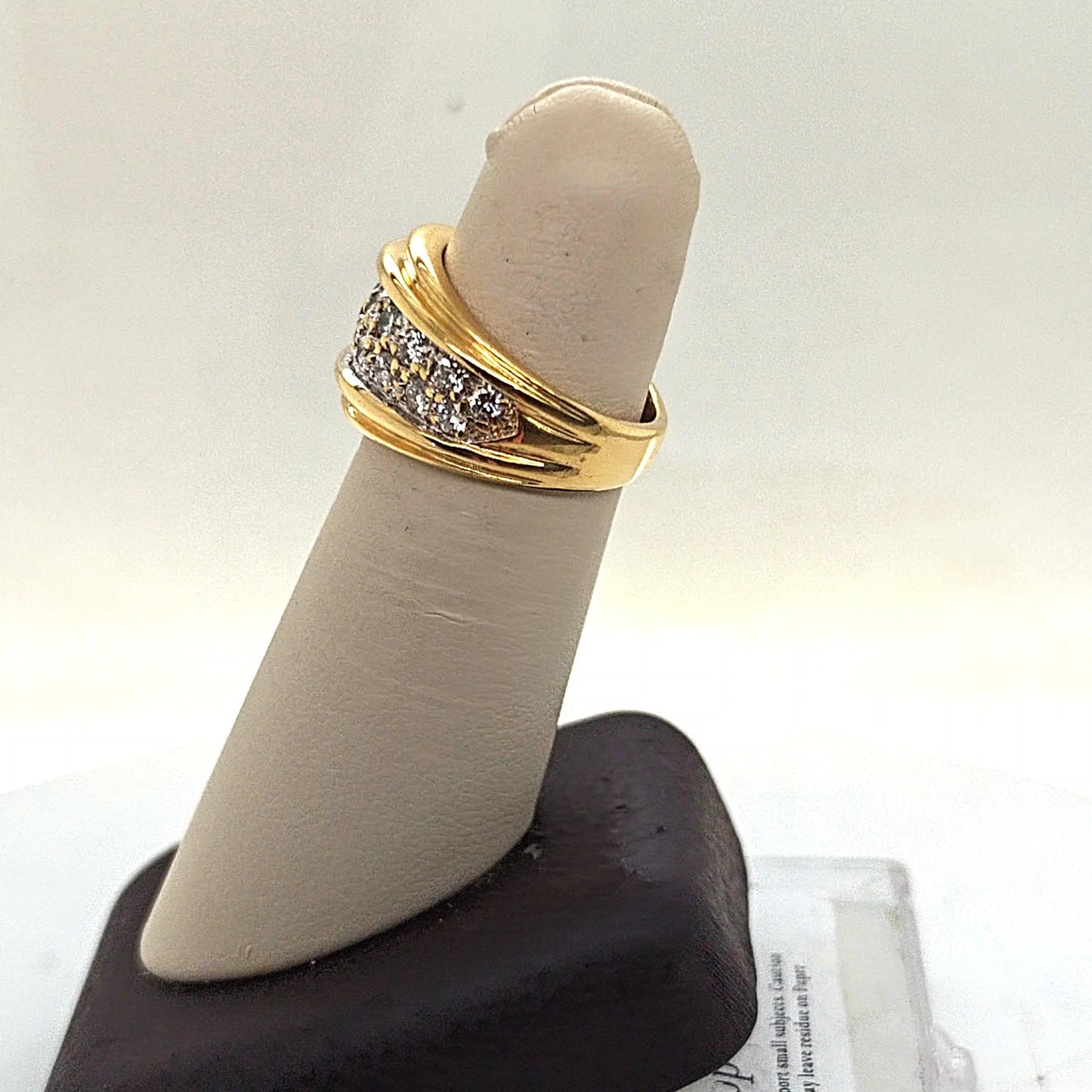 DIAMOND BAND RING 1.27CT YELLOW GOLD