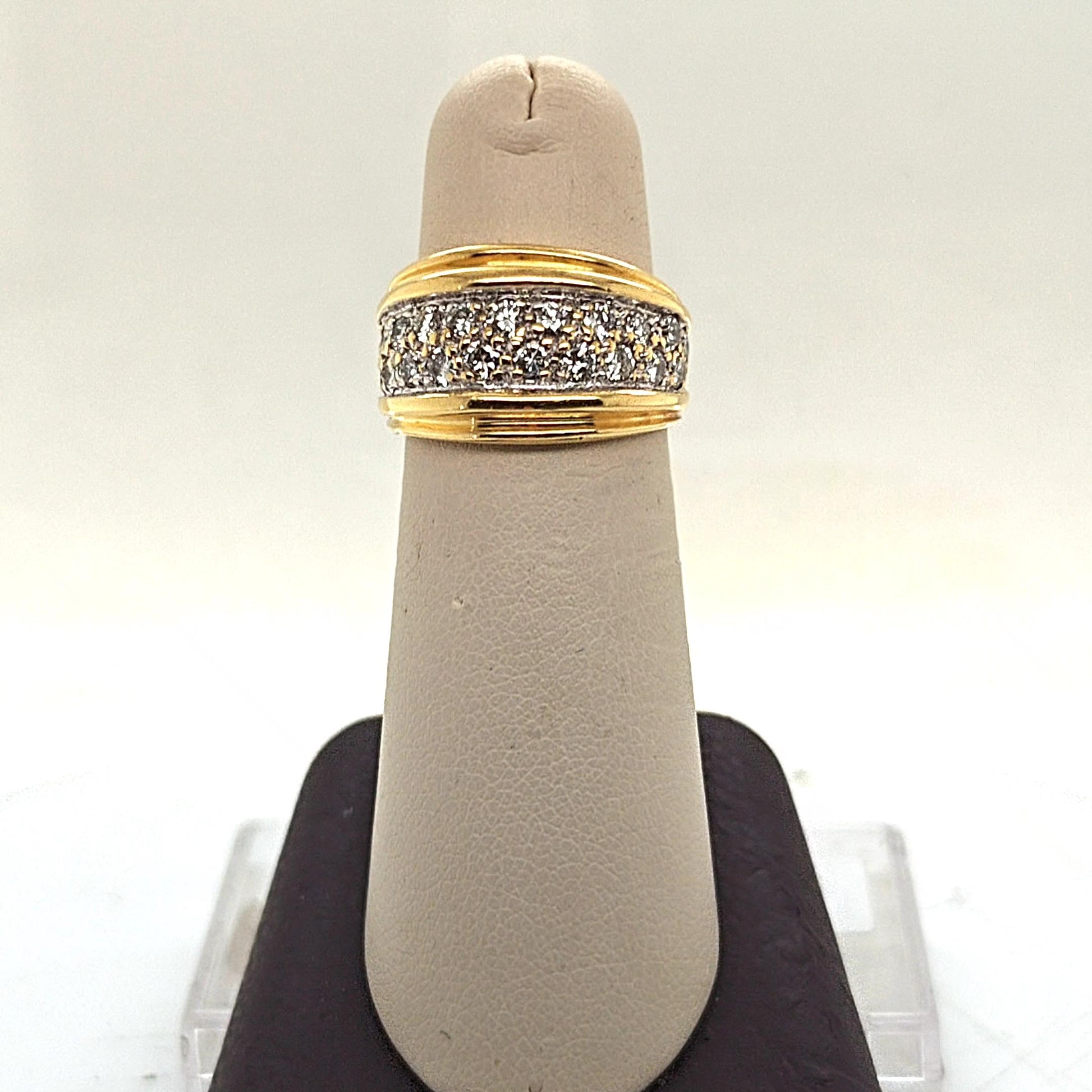 DIAMOND BAND RING 1.27CT YELLOW GOLD