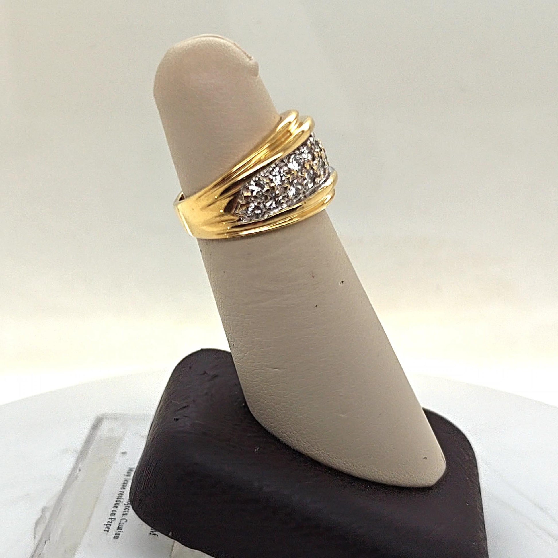DIAMOND BAND RING 1.27CT YELLOW GOLD