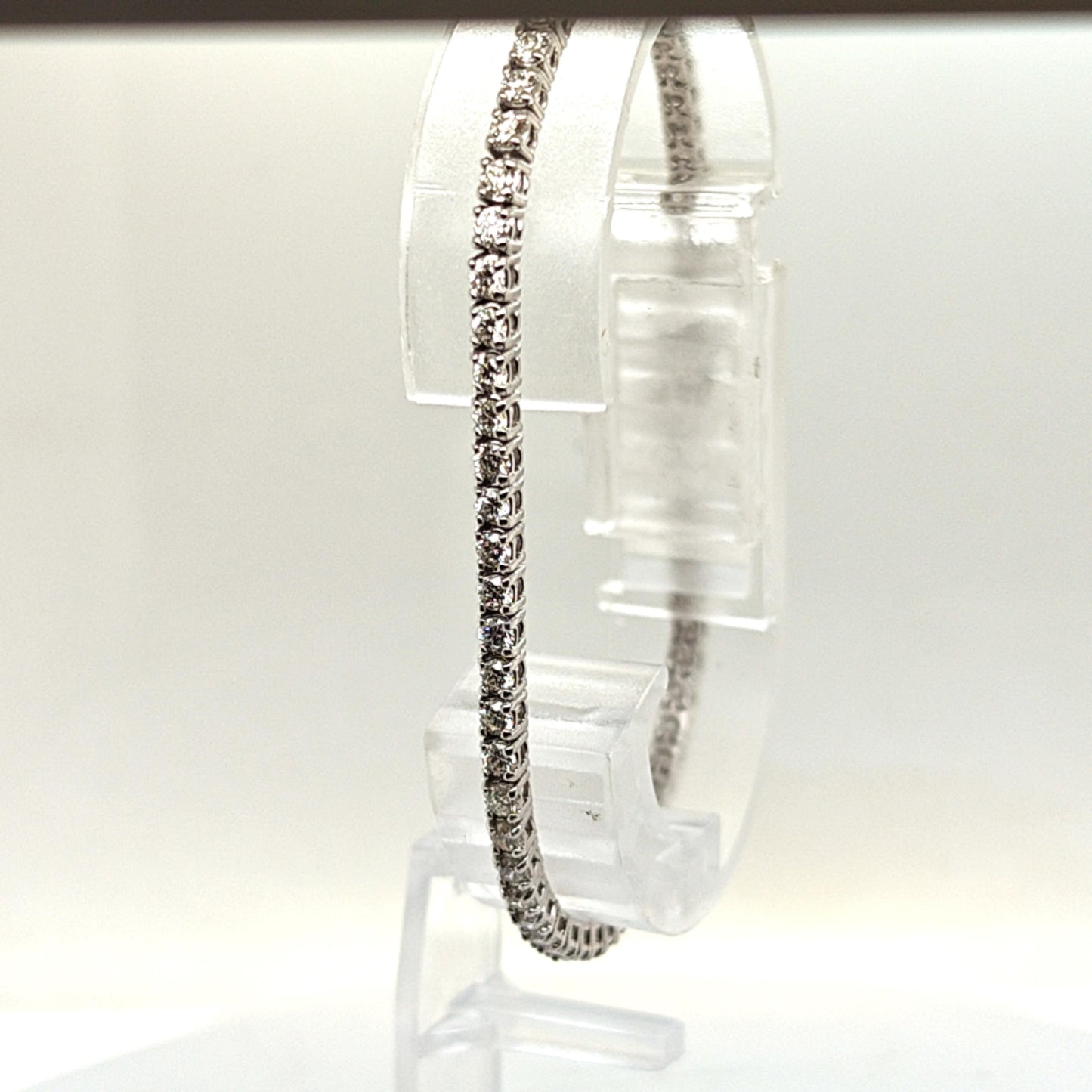 3.04CT DIAMOND TENNIS BRACELET 3.04CT WHITE GOLD