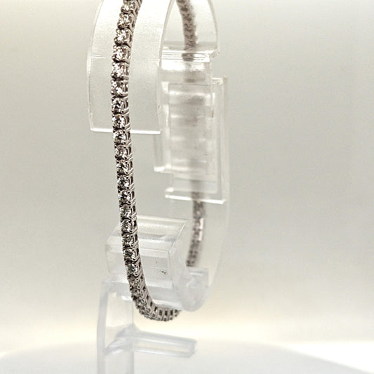 3.02CT DIAMOND TENNIS BRACELET WHITE GOLD