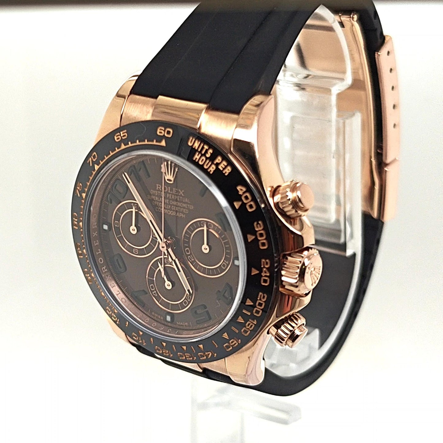ROLEX DAYTONA ON OYSTERFLEX CHOCOLATE DIAL ROSE GOLD