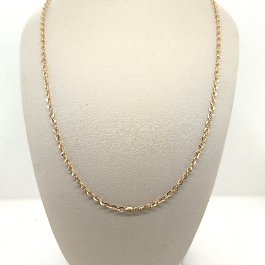 OPEN LINK YELLOW GOLD CHAIN 18K