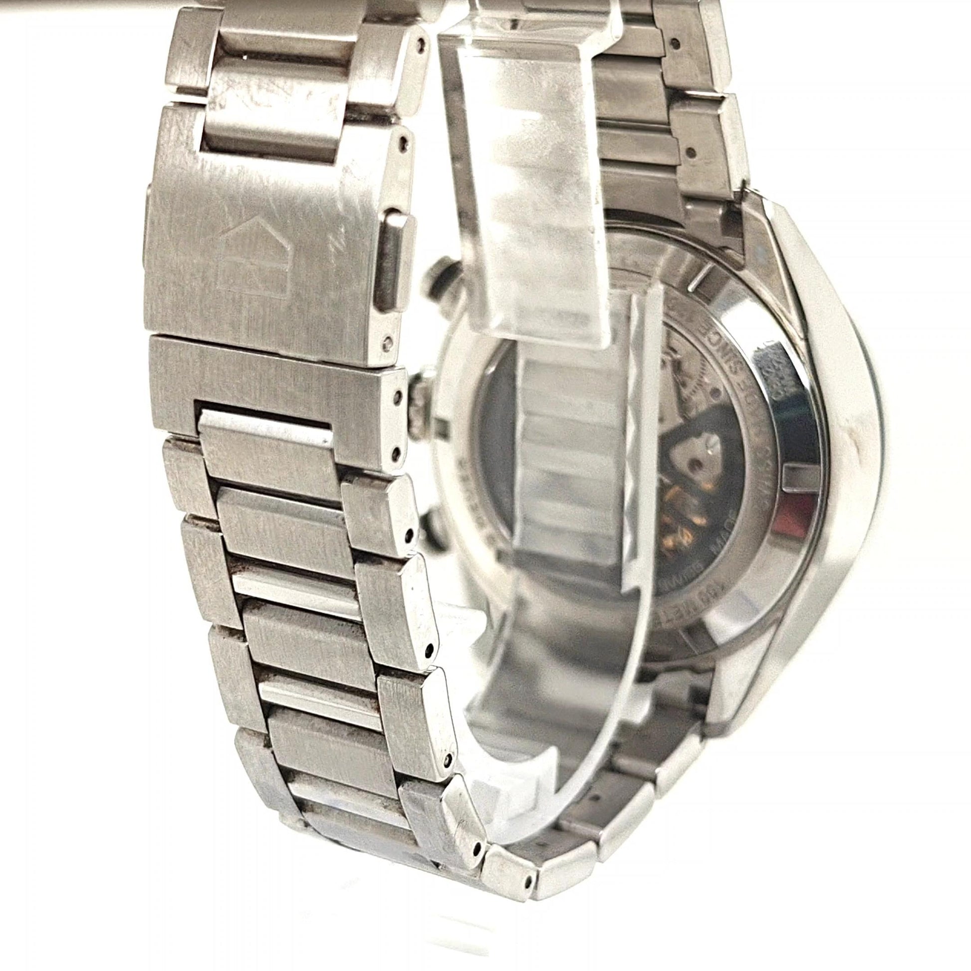 TAG HEUER CARRERA CHRONOGRAPH STAINLESS STEEL 44MM WATCH BLUE DIAL