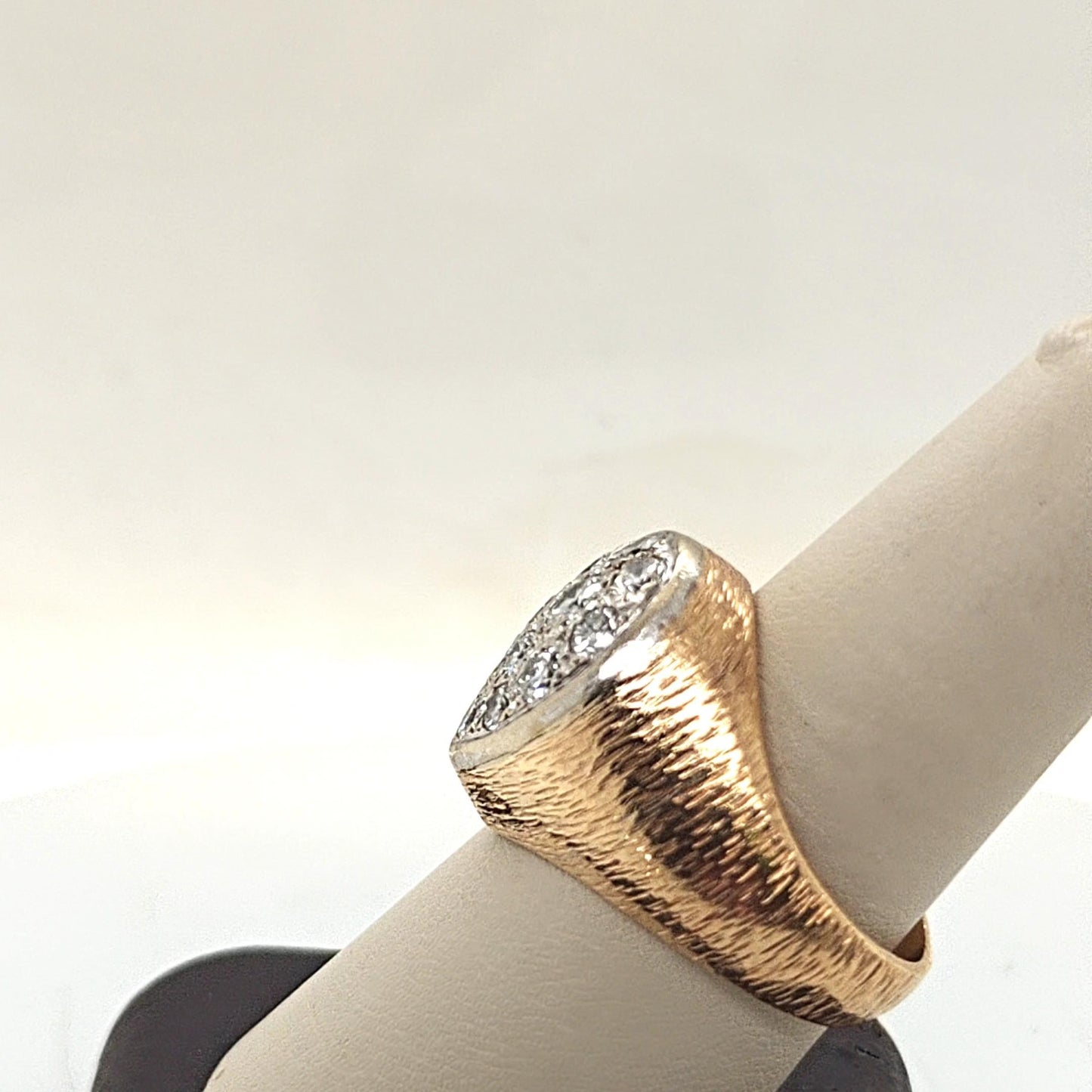 DIAMOND CLUSTER RING 1.35CTW YELLOW GOLD