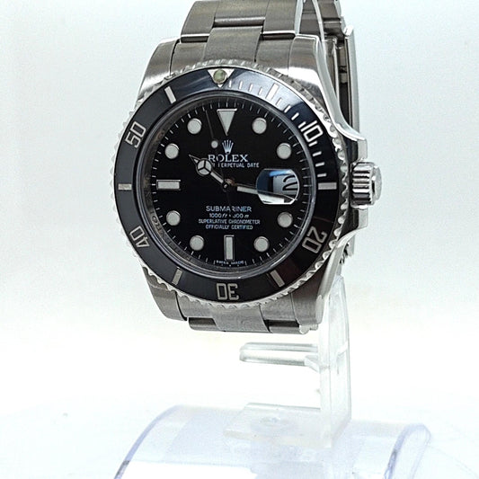 ROLEX SUBMARINER CERAMIC STAINLESS STEEL OYSTER 40MM WATCH