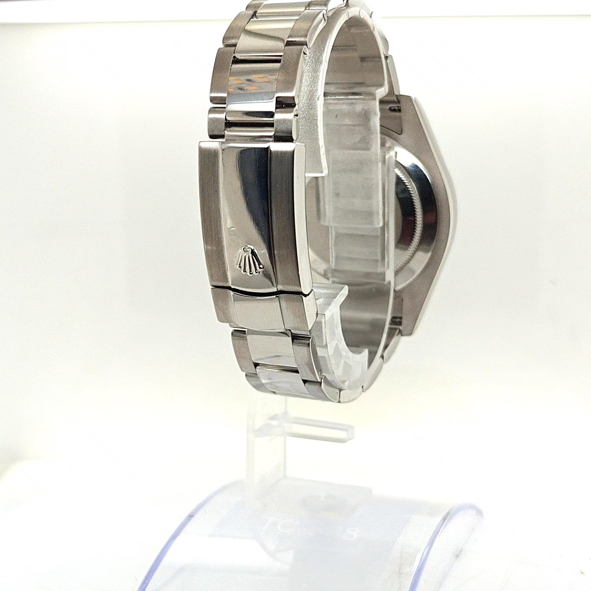 ROLEX DATEJUST II FLUTED BLACK STICK DIAL OYSTER BAND 41MM