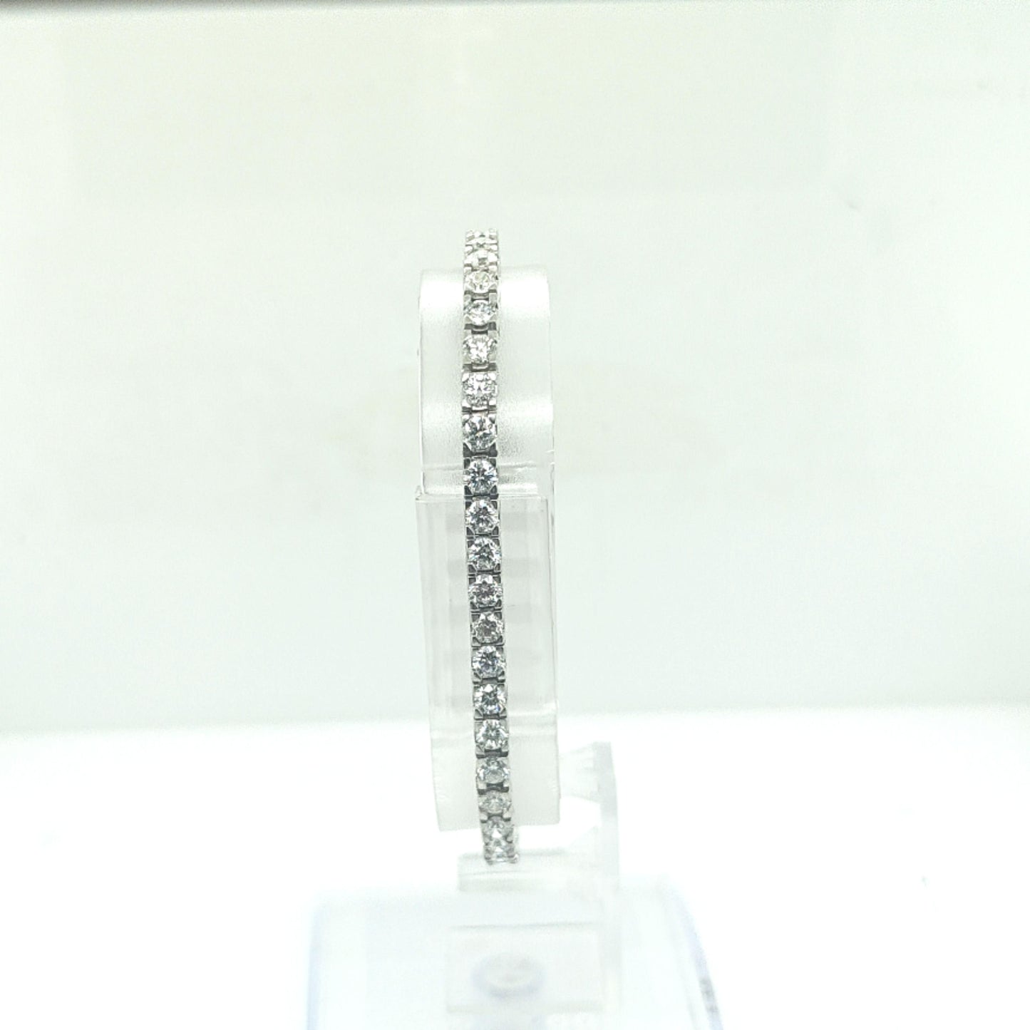 DIAMOND TENNIS BRACELET 7.46CTW WHITE GOLD