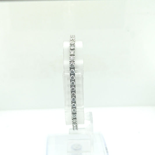 DIAMOND TENNIS BRACELET 7.46CTW WHITE GOLD