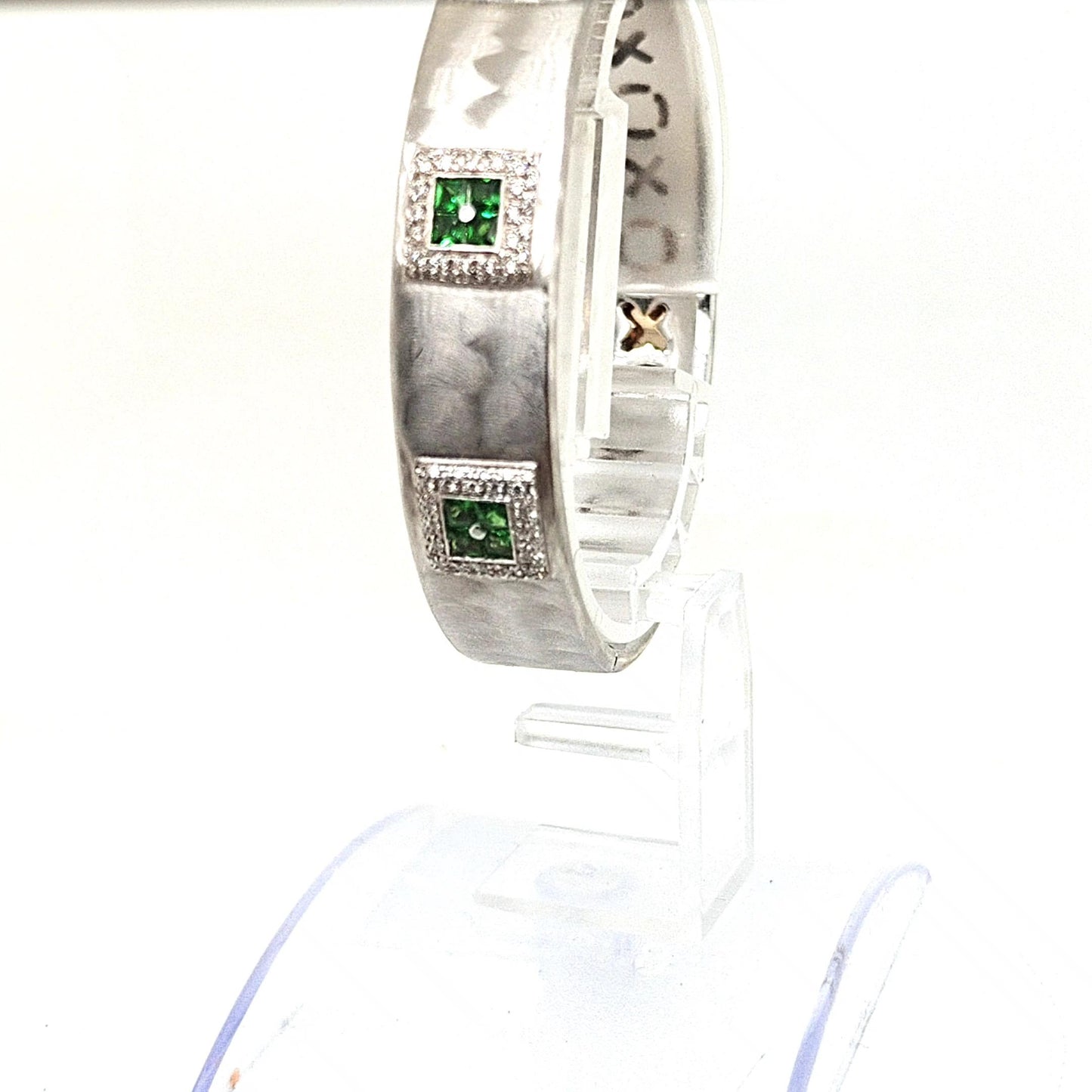 ROBERTO COIN BANGLE BRACELET DIAMOND WHITE GOLD