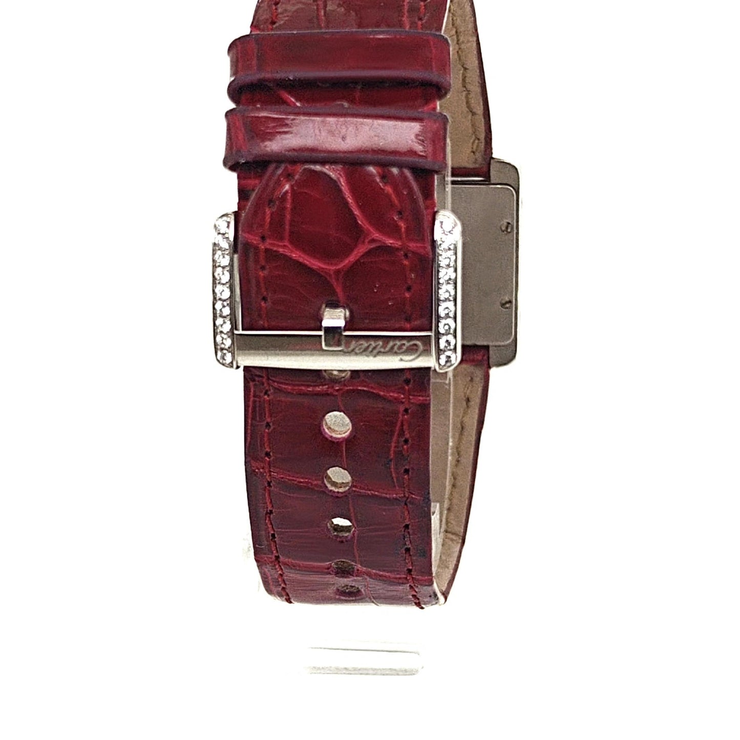 CARTIER DIVAN WATCH FACTORY DIAMONDS WHITE GOLD