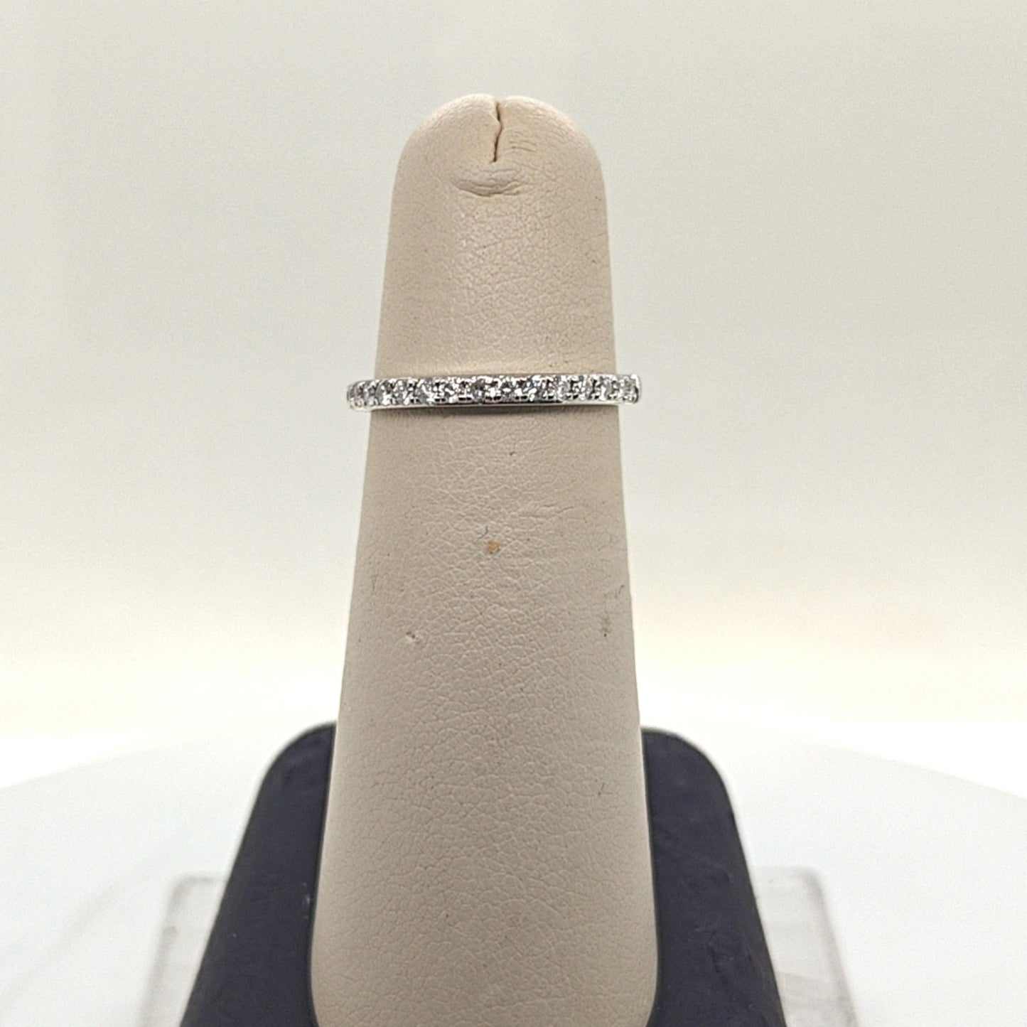 DIAMOND HALF ETERNITY BAND RING 0.36CTW WHITE GOLD