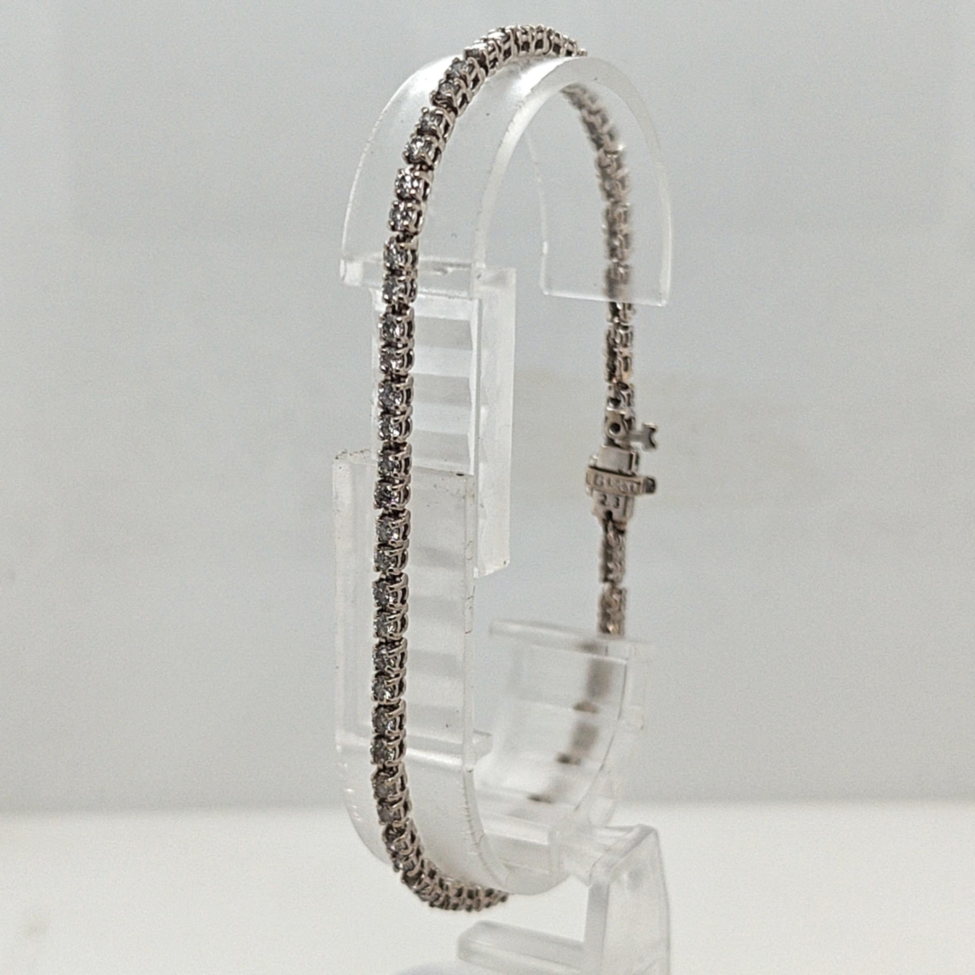 DIAMOND TENNIS BRACELET 2.30CTW WHITE GOLD