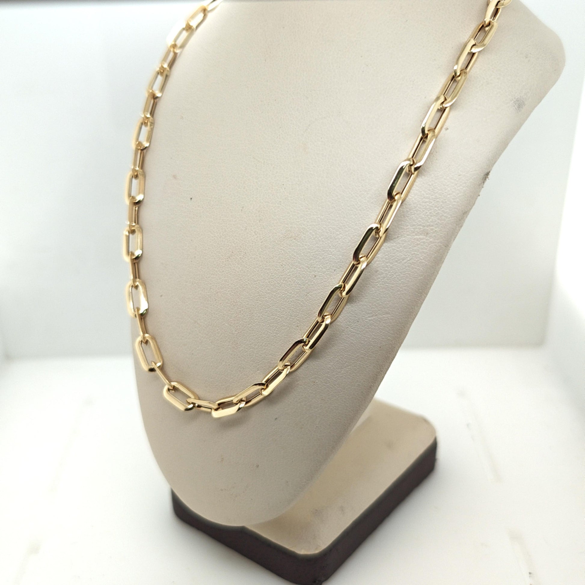PAPERCLIP NECKLACE YELLOW GOLD