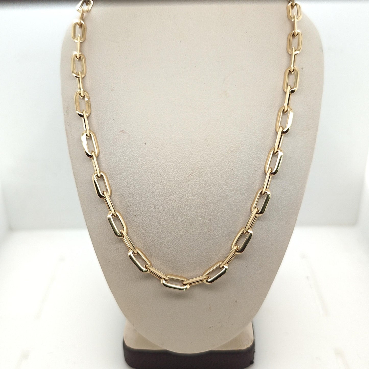 PAPERCLIP NECKLACE YELLOW GOLD