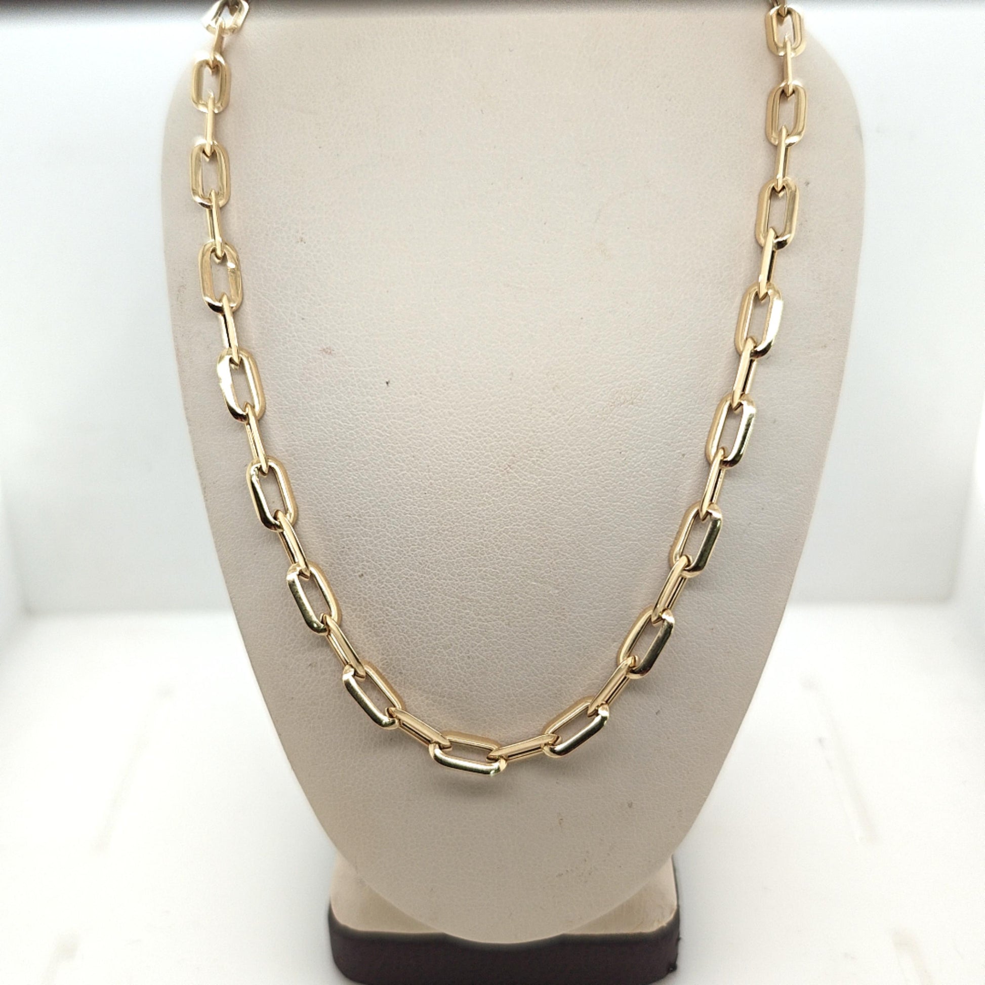 PAPERCLIP NECKLACE YELLOW GOLD