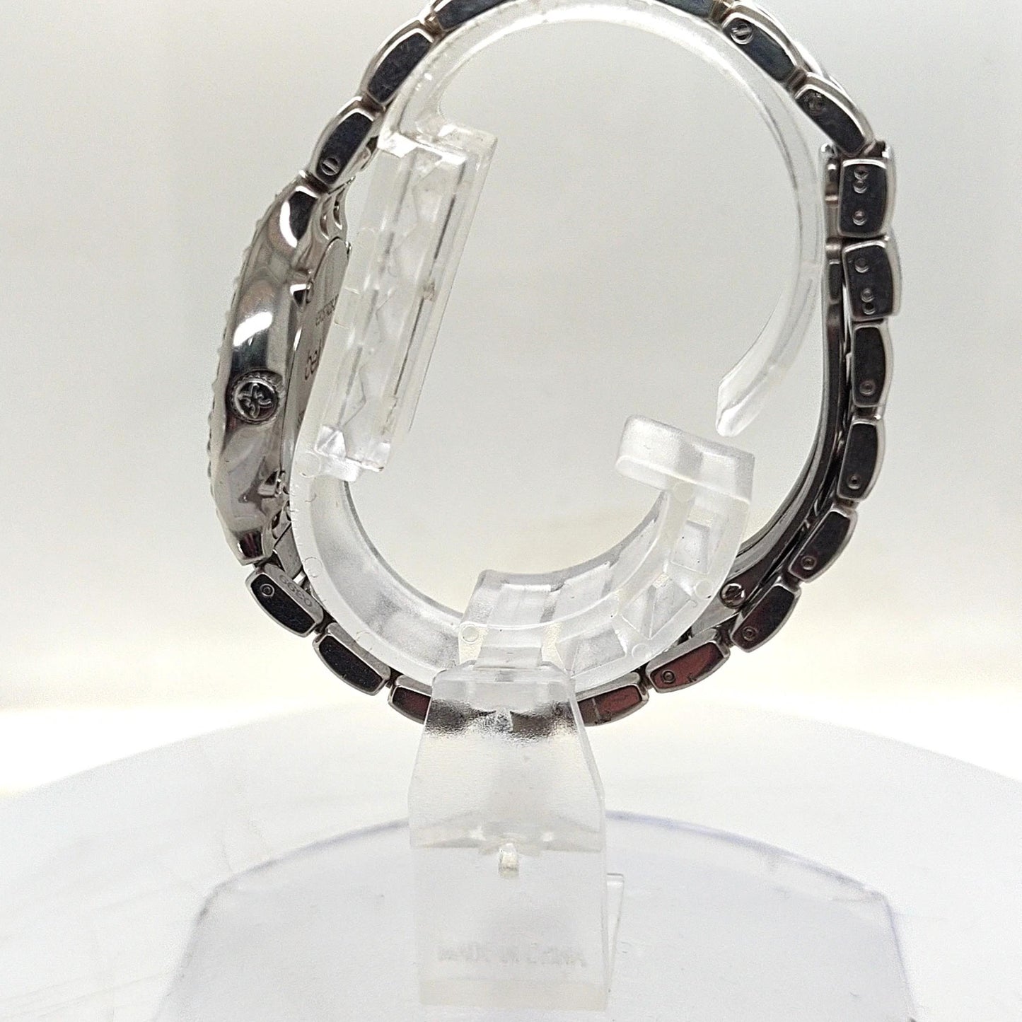 EBEL BELUGA QUARTZ 27MM STEEL WITH MOP DIAL AND DIAMOND BEZEL