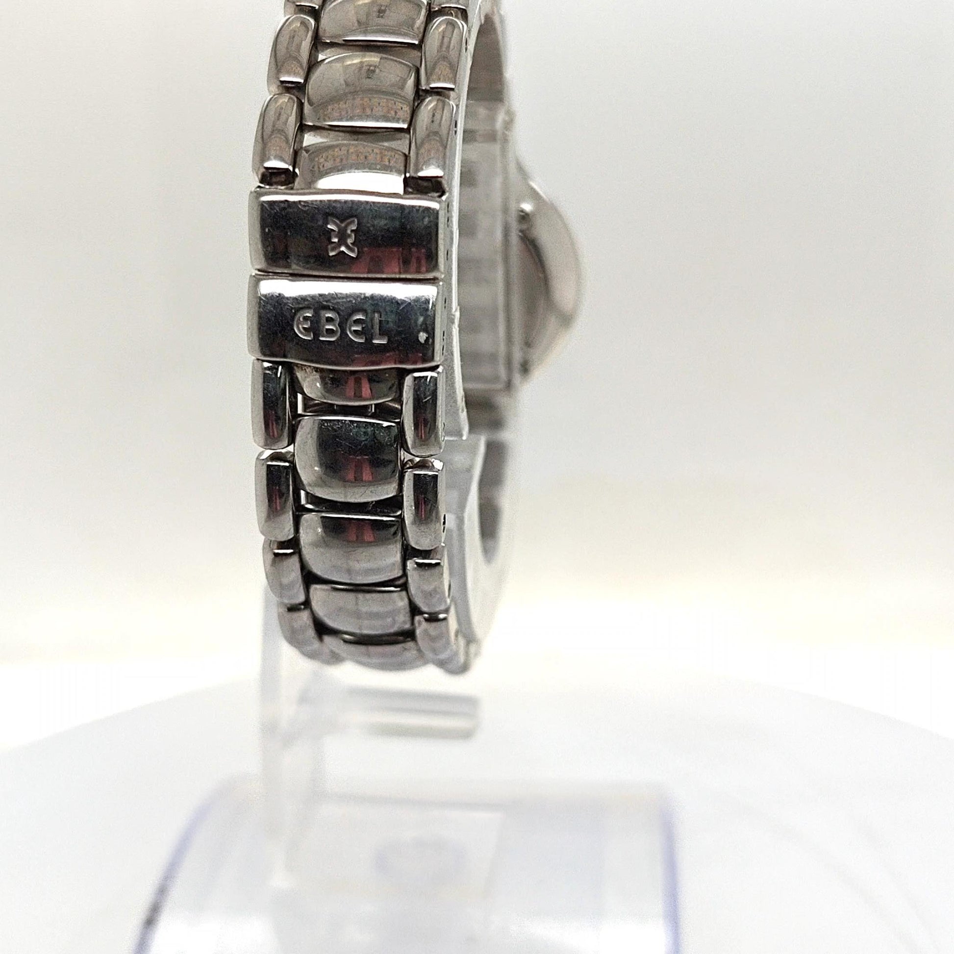 EBEL BELUGA QUARTZ 27MM STEEL WITH MOP DIAL AND DIAMOND BEZEL