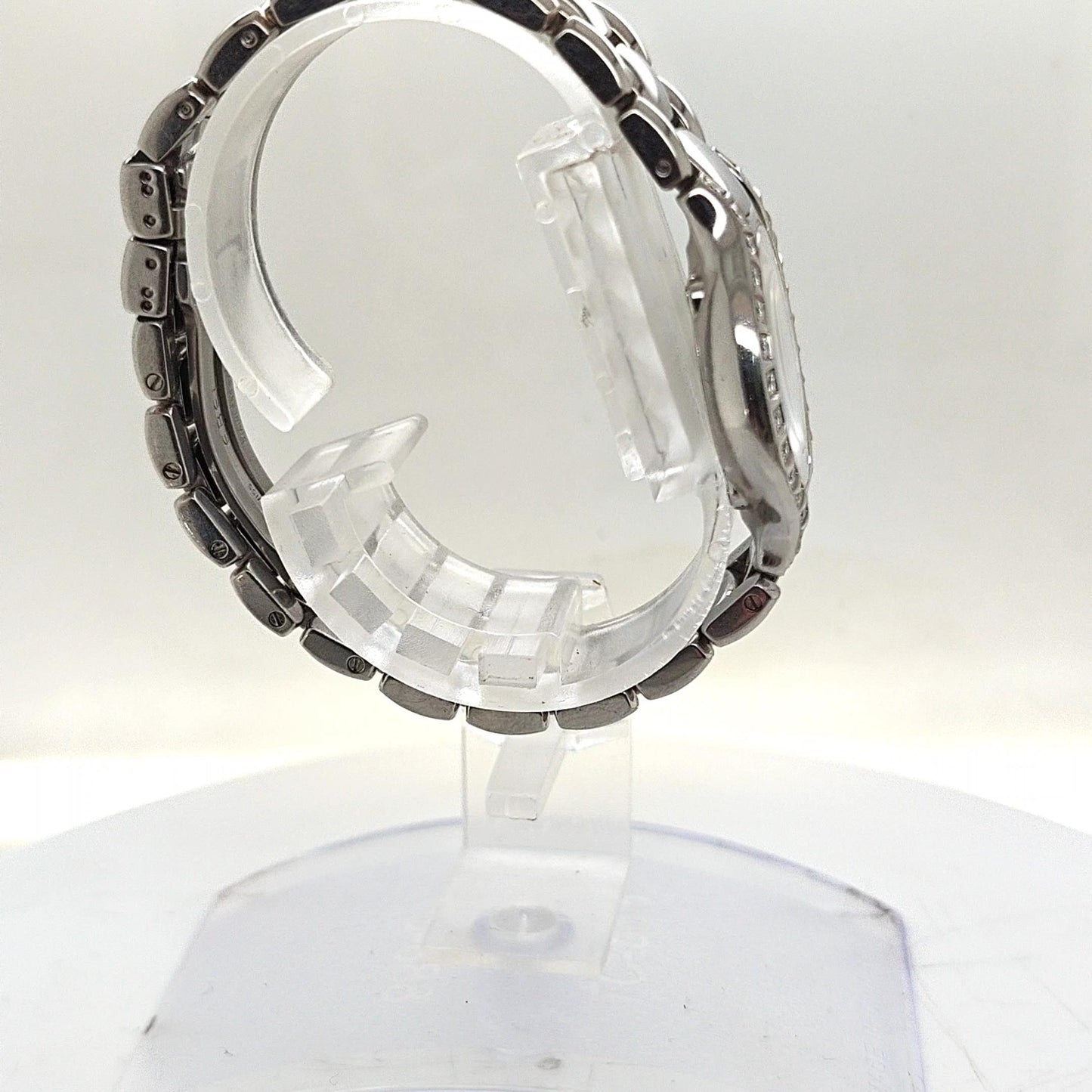 EBEL BELUGA QUARTZ 27MM STEEL WITH MOP DIAL AND DIAMOND BEZEL