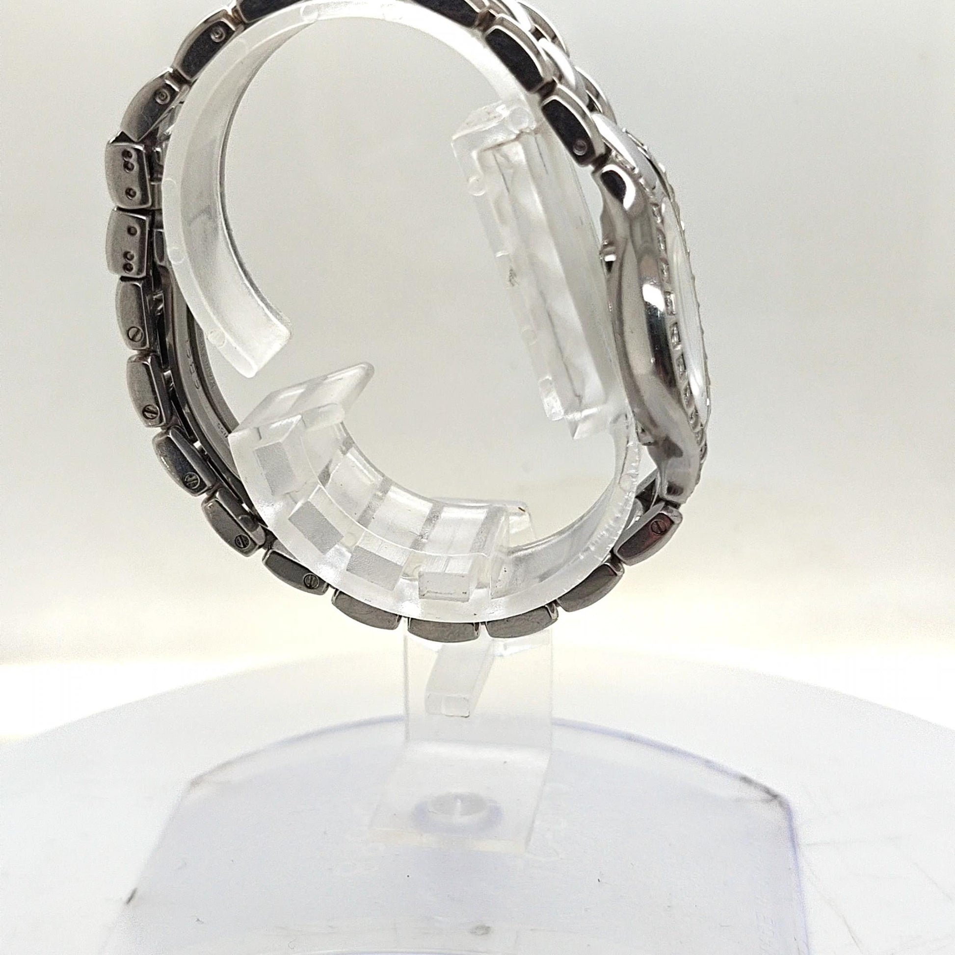 EBEL BELUGA QUARTZ 27MM STEEL WITH MOP DIAL AND DIAMOND BEZEL
