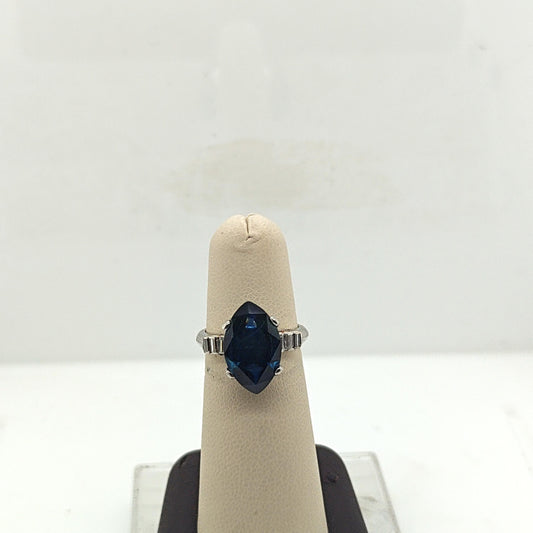 SAPPHIRE MARQUISE 5.02CT RING PLATINUM