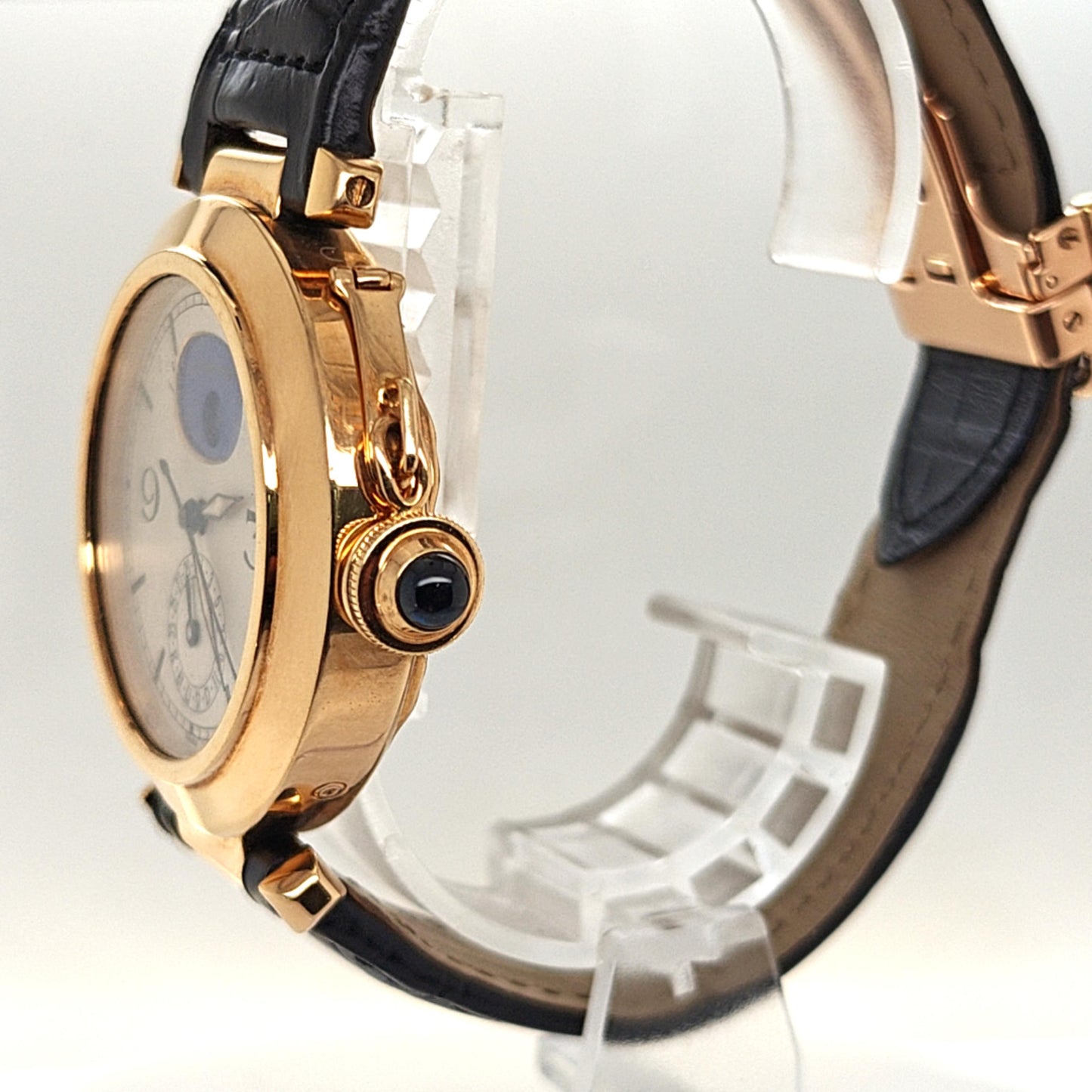 CARTIER PASHA MOON PHASE 30001 DEPLOYMENT BUCKLE YELLOW GOLD