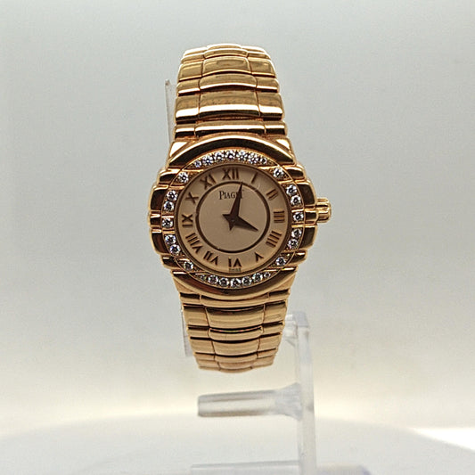 PIAGET TANAGRA YELLOW GOLD DIAMOND LADIES WATCH