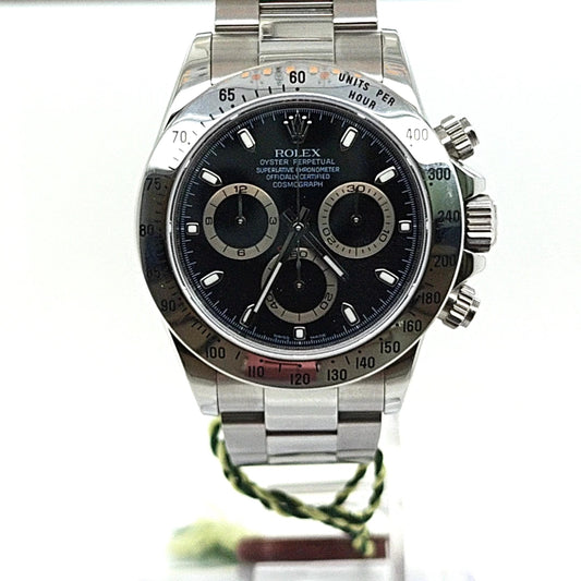 ROLEX DAYTONA 116520 STEEL BLACK DIAL
