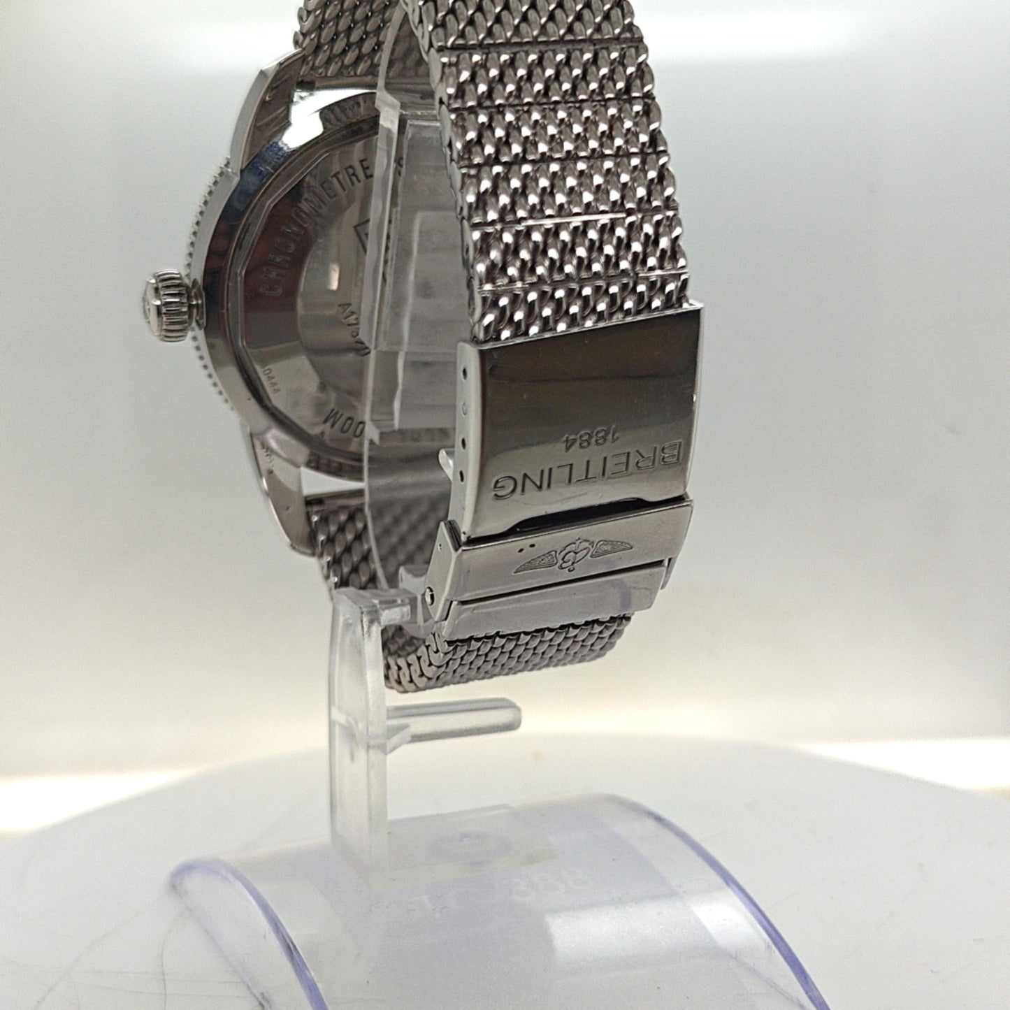 BREITLING SUPEROCEAN  AUTOMATIC BLUE DIAL STEEL WATCH 46MM