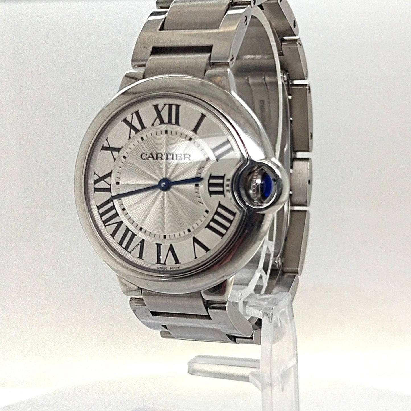 CARTIER BALLON BLEU 36MM STAINLESS STEEL WATCH