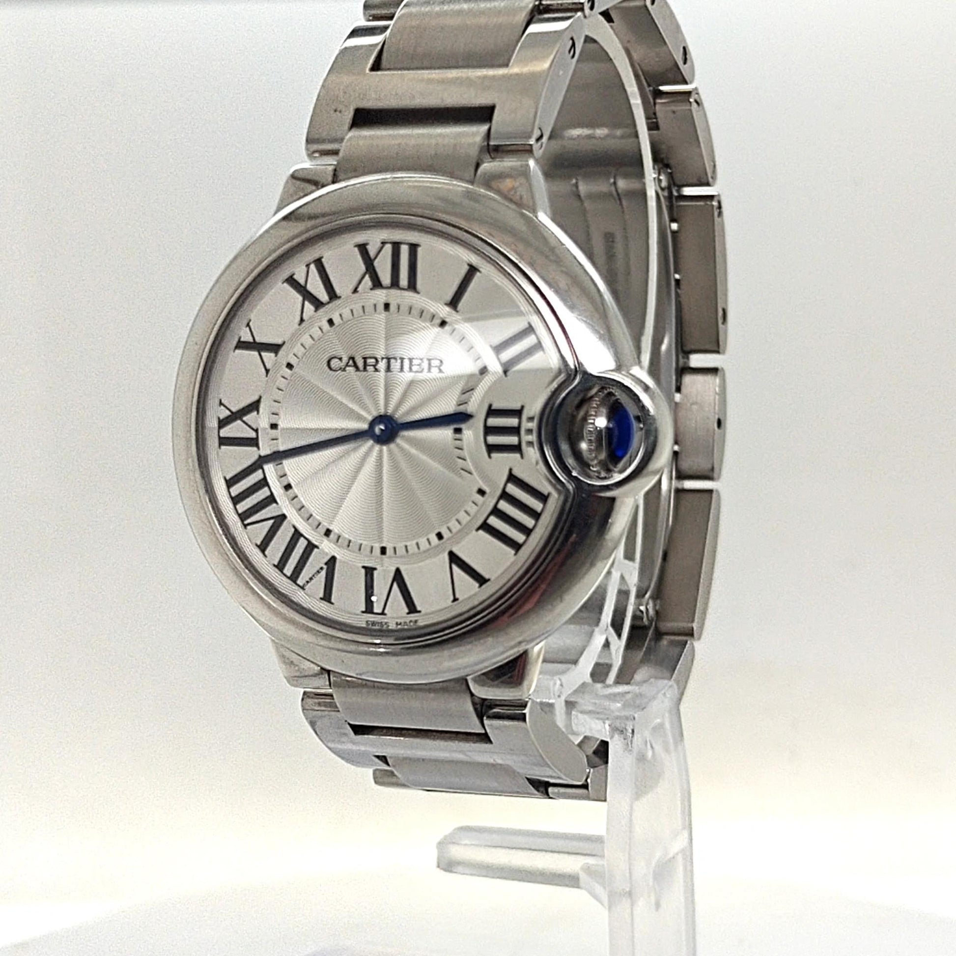 CARTIER BALLON BLEU 36MM STAINLESS STEEL WATCH