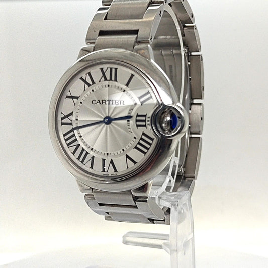 CARTIER BALLON BLEU 36MM STAINLESS STEEL WATCH
