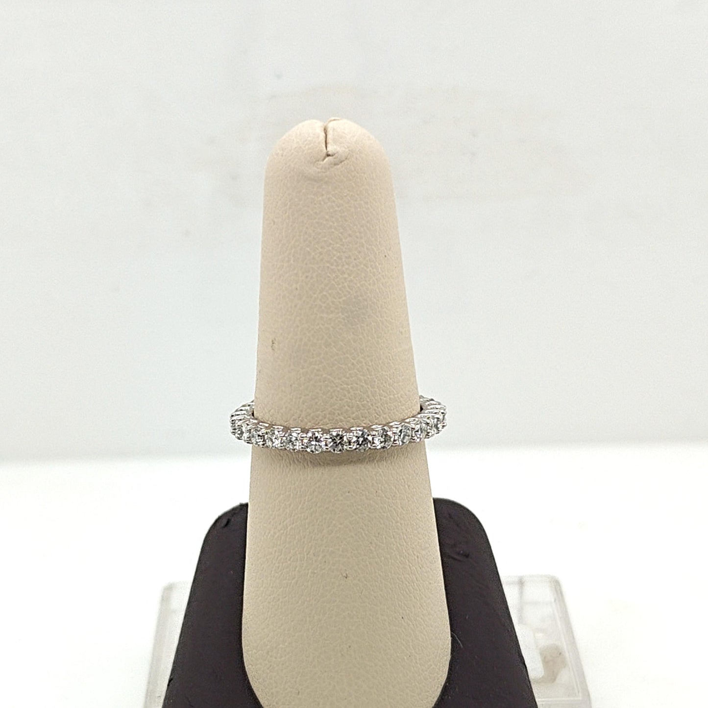 DIAMOND ETERNITY BAND RING 1.45CTW WHITE GOLD