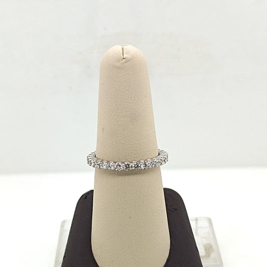 DIAMOND ETERNITY BAND RING 1.45CTW WHITE GOLD