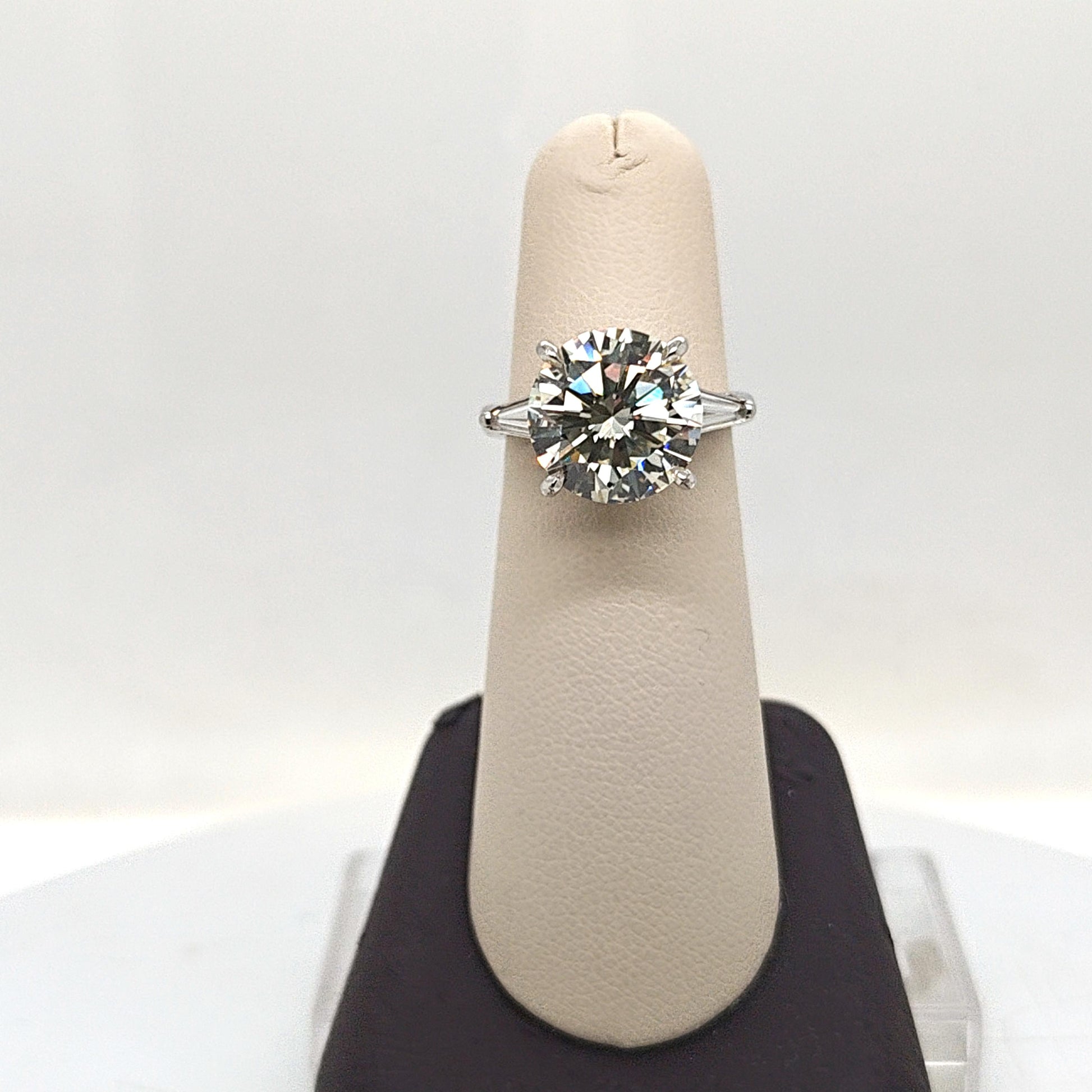 DIAMOND ENGAGEMENT RING 5.88CT GIA IN A HANDMADE PLATINUM SETTING