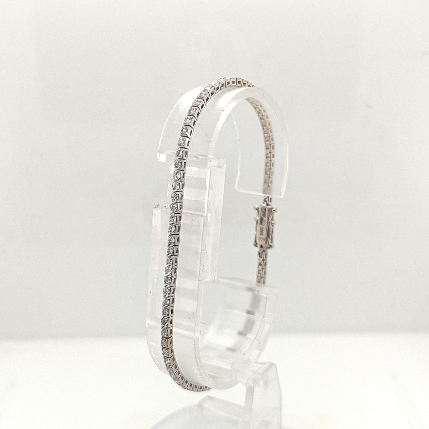 DIAMOND TENNIS BRACELET 1.50CTW WHITE GOLD