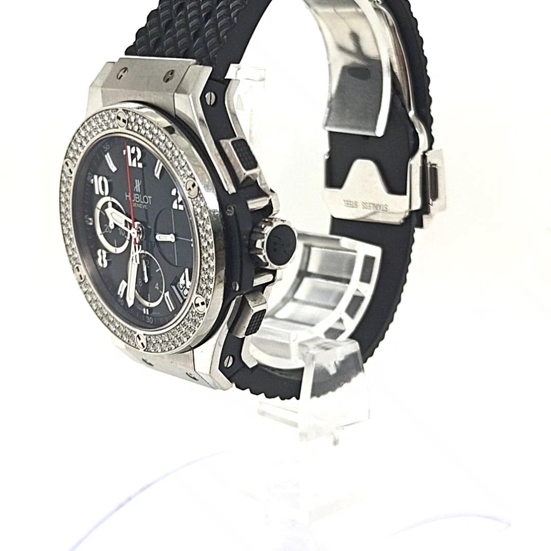 HUBLOT BIG BANG ORIGINAL STEEL DIAMONDS WATCH 41MM