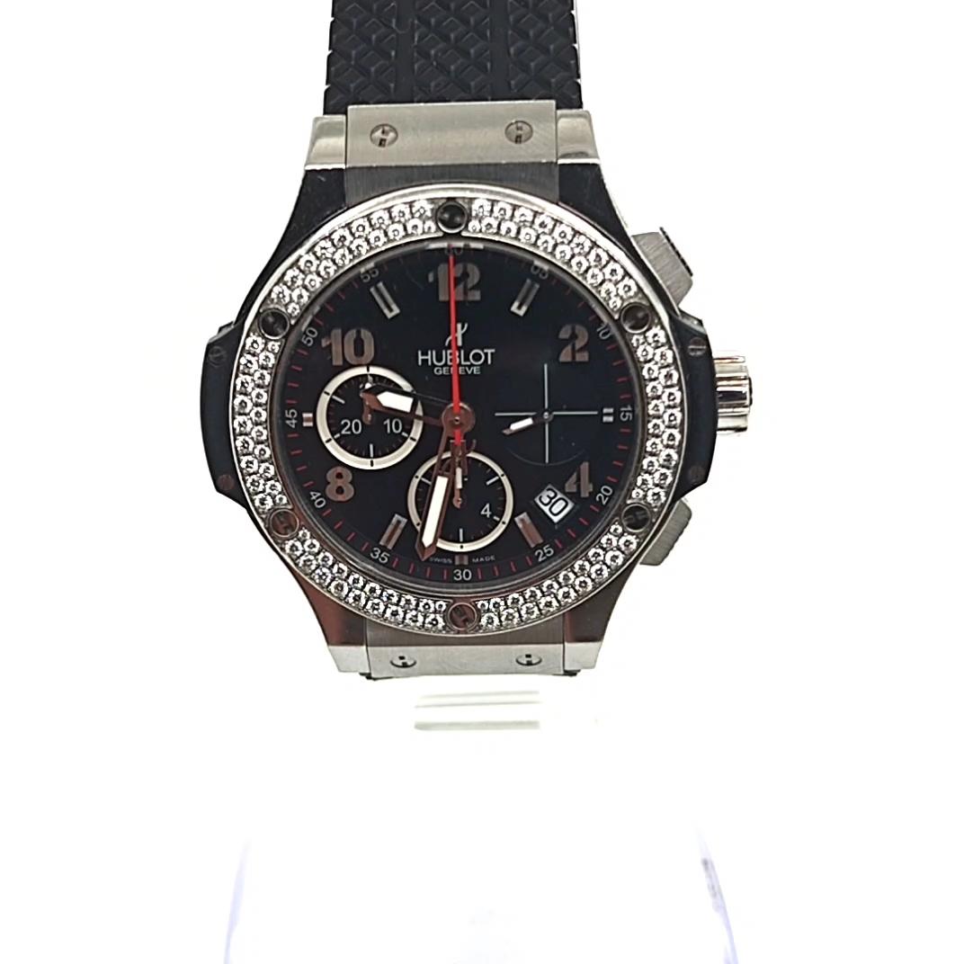 HUBLOT BIG BANG ORIGINAL STEEL DIAMONDS WATCH 41MM