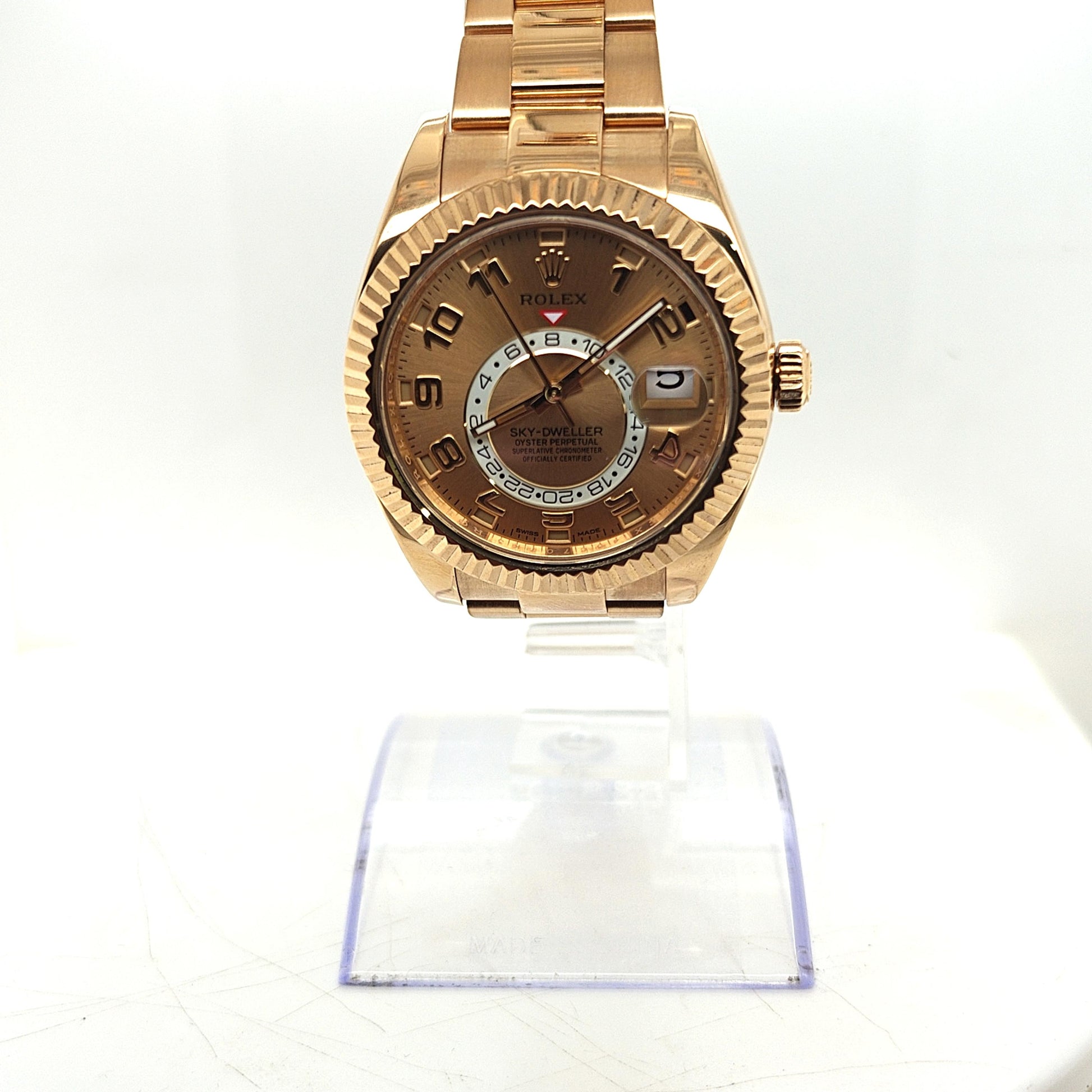 ROLEX SKY-DWELLER YELLOW GOLD OYSTER 42MM